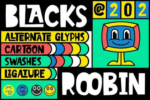 Blacks Roobin Font Garisman Studio 