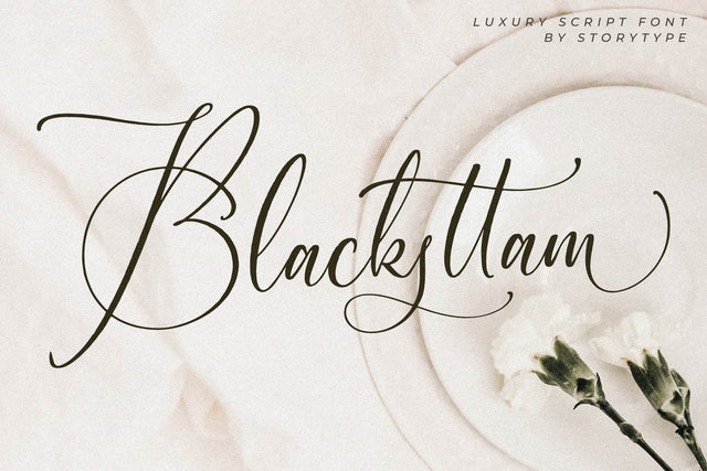 Blacksttam Luxury Script Font Font Storytype Studio 