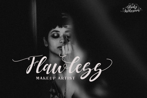 Blacky Anthurium / bouncy pretty font Font Javapep 