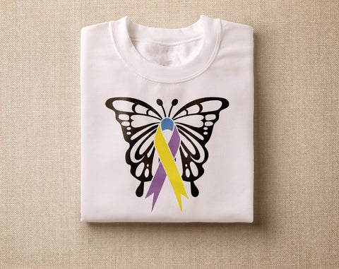 Bladder Cancer Awareness SVG Bundle, 22 Designs, Bladder Cancer Ribbon SVG, Yellow, Blue and Purple Cancer Ribbon SVG SVG HappyDesignStudio 