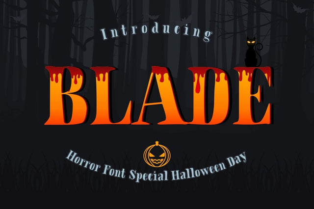BLADE - Hallowen Font Font Fadeline Std. 