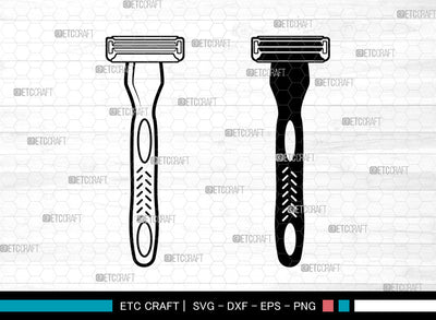 Blade Razor SVG, Barber Shop Svg, Straight Razor Svg, Barber Shaving Blade Svg, Razor Svg, Barber Tools Svg, Razor Blade Svg SVG ETC Craft 