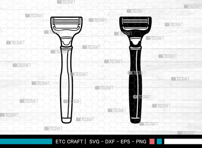 Blade Razor SVG, Barber Shop Svg, Straight Razor Svg, Barber Shaving Blade Svg, Razor Svg, Barber Tools Svg, Razor Blade Svg SVG ETC Craft 