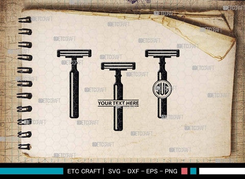 Blade Razor SVG Bundle, Blade Razor Silhouette, Shaving Razor Svg, Razor Svg, Straight Razor Svg, Barber Svg SVG ETC Craft 