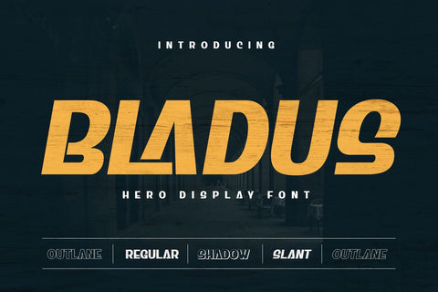 Bladus | Display Hero Font Font twinletter 