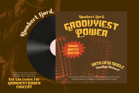 Blagak | Groovy Retro Font Font twinletter 