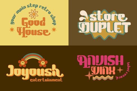 Blagak | Groovy Retro Font Font twinletter 