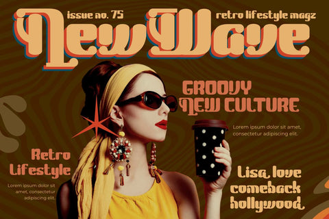 Blagak | Groovy Retro Font Font twinletter 