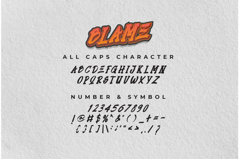 Blame Brush Font Font nearzz 