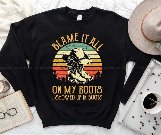 Blame It All On My Roots PNG sublimation design Sublimation ToriDesigns 