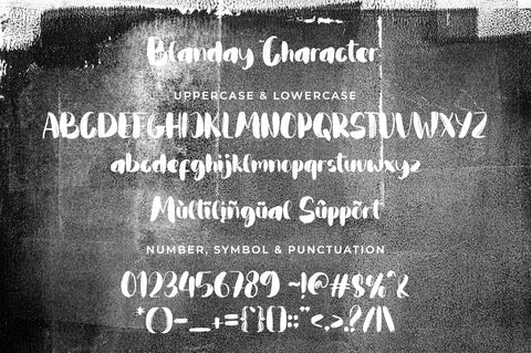 Blanday Font gatype 