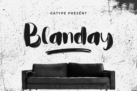 Blanday Font gatype 