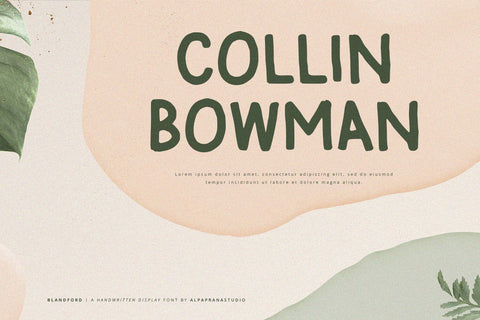 Blandford - Handwritten Font Font Alpaprana Studio 