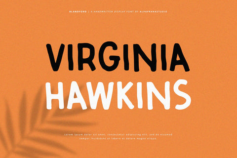 Blandford - Handwritten Font Font Alpaprana Studio 