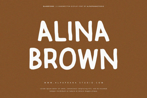 Blandford - Handwritten Font Font Alpaprana Studio 