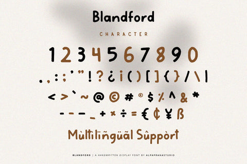 Blandford - Handwritten Font Font Alpaprana Studio 