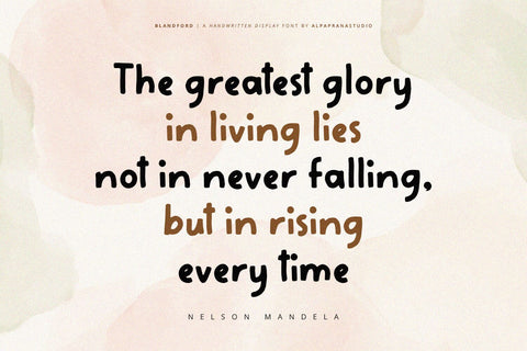 Blandford - Handwritten Font Font Alpaprana Studio 