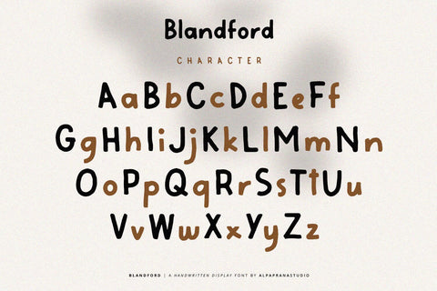 Blandford - Handwritten Font Font Alpaprana Studio 
