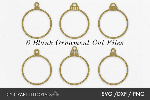 Blank Christmas Ornament SVG SVG DIY Craft Tutorials 