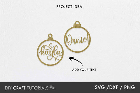 Blank Christmas Ornament SVG SVG DIY Craft Tutorials 