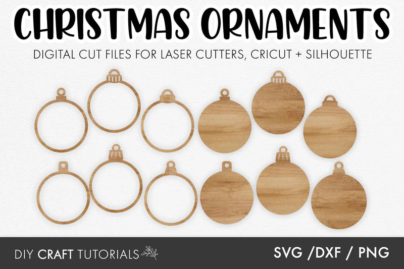 Blank Christmas Ornament SVG SVG DIY Craft Tutorials 