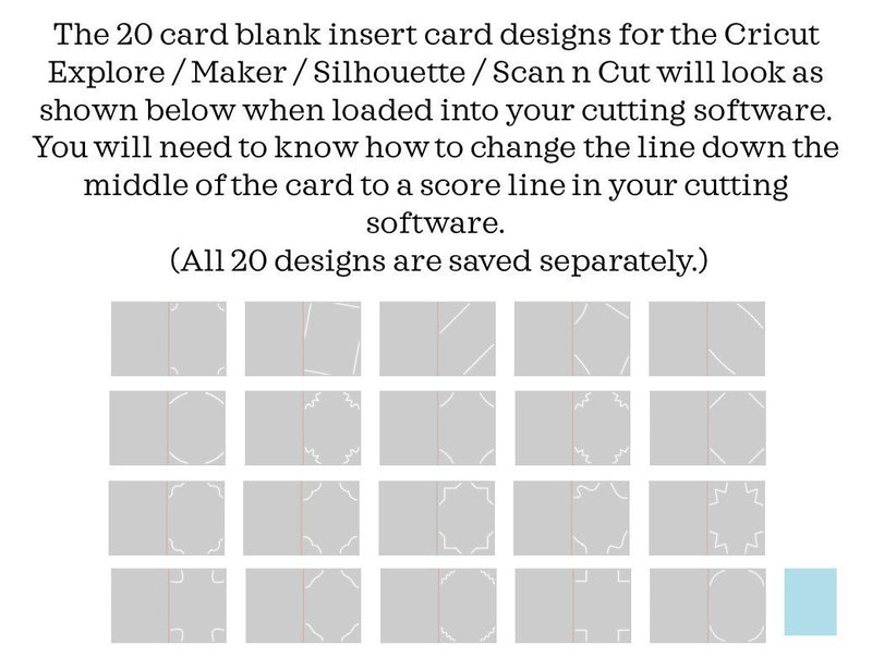 Blank insert card designs - So Fontsy