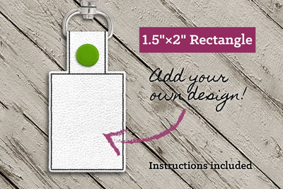 Blank Rectangle ITH Key Fob Embroidery Embroidery/Applique DESIGNS Designed by Geeks 