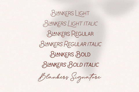 Blankers A Stylish & Elegant Font Font Balevgraph Studio 
