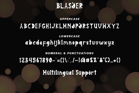BLASQER Font Prasetya Letter 