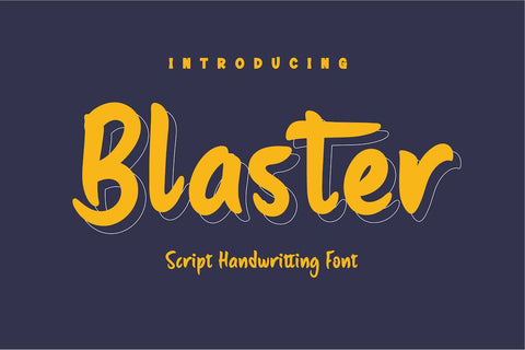 Blaster Font twinletter 