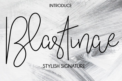 Blastinae Signature Font Fallen Graphic Studio 