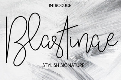 Blastinae Signature Font Fallen Graphic Studio 