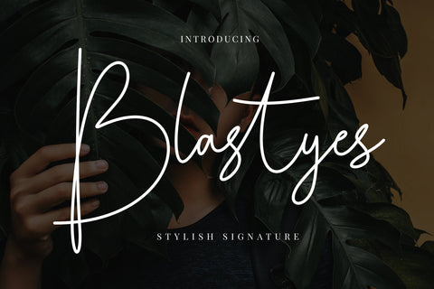 Blastyes Signature Font Creatype Studio 