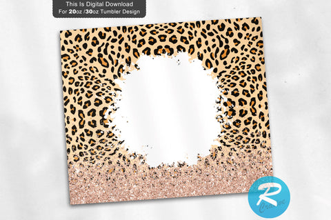 Bleached Leopard Print 20 oz / 30 oz Skinny Tumbler Sublimation Regulrcrative 