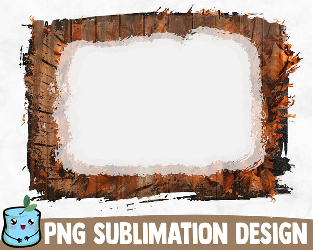 Bleached Rustic Fall Sublimation Frame SVG MintyMarshmallows 