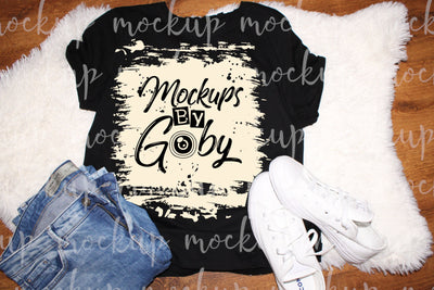 Bleached Shirt Sublimation Mockup, Heather Black Bella Canvas,Digital,3001CVC Bleached Tee Mockup Download,bleached t-shirt mock-up,flat lay Mock Up Photo ArtStudio 