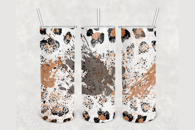 Bleached Spots Cheetah Print Tumbler sublimation design 20 oz skinny tumbler wrap Sublimation BambinaCreations 