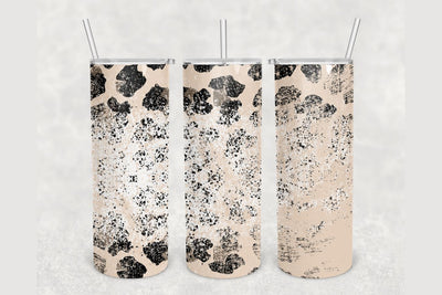 Bleached Spots Cheetah Print Tumbler sublimation design 20 oz skinny tumbler wrap Sublimation BambinaCreations 