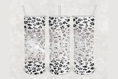 Bleached Spots Leopard Print Tumbler sublimation design 20 oz skinny tumbler wrap Sublimation BambinaCreations 