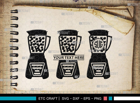 Blender Monogram, Blender Silhouette, Blender SVG, Stand Mixer Svg, Mixer Blender Svg, Hand Blender Svg, SB00164 SVG ETC Craft 