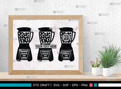 Blender Monogram, Blender Silhouette, Blender SVG, Stand Mixer Svg, Mixer Blender Svg, Hand Blender Svg, SB00164 SVG ETC Craft 