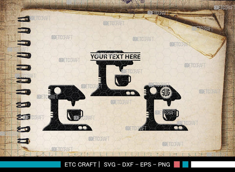 Blender Monogram, Blender Silhouette, Blender SVG, Stand Mixer Svg, Mixer Blender Svg, Hand Blender Svg, SB00164 SVG ETC Craft 