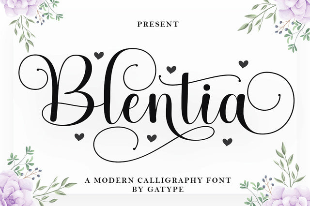 Blentia Font gatype 