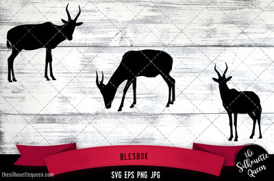 Blesbok Silhouette Vector SVG SVG Loveleen Kaur 