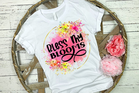 Bless My Blooms Spring Sublimation Design Idea- Spring PNG Sublimation Happy Printables Club 