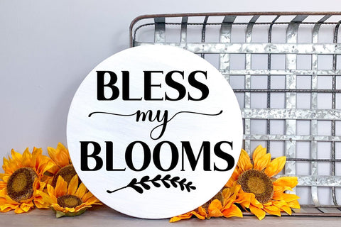 Bless My Blooms Spring SVG I Spring Door Sign SVG SVG Happy Printables Club 