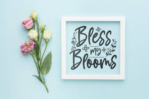 Bless My Blooms - Spring SVG - Spring Quotes SVG SVG CraftLabSVG 