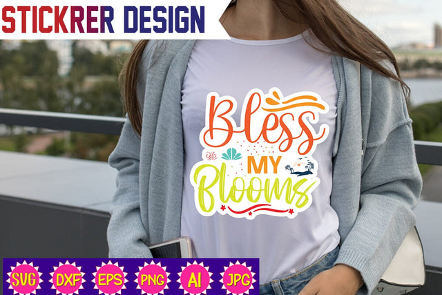 Bless My Blooms,Summer Sticker Svg,Funny Beach Quotes Svg, Salty Svg, Png,Dxf,Summer Quotes Svg Bundle,Summer Bundle SVG, Beach Svg SVG Newmockups 