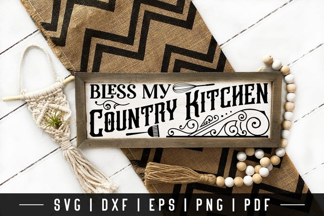 Bless My Country Kitchen - Vintage Kitchen Sign SVG SVG CraftLabSVG 
