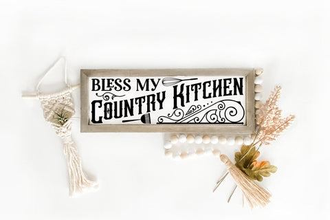 Bless My Country Kitchen - Vintage Kitchen Sign SVG SVG CraftLabSVG 